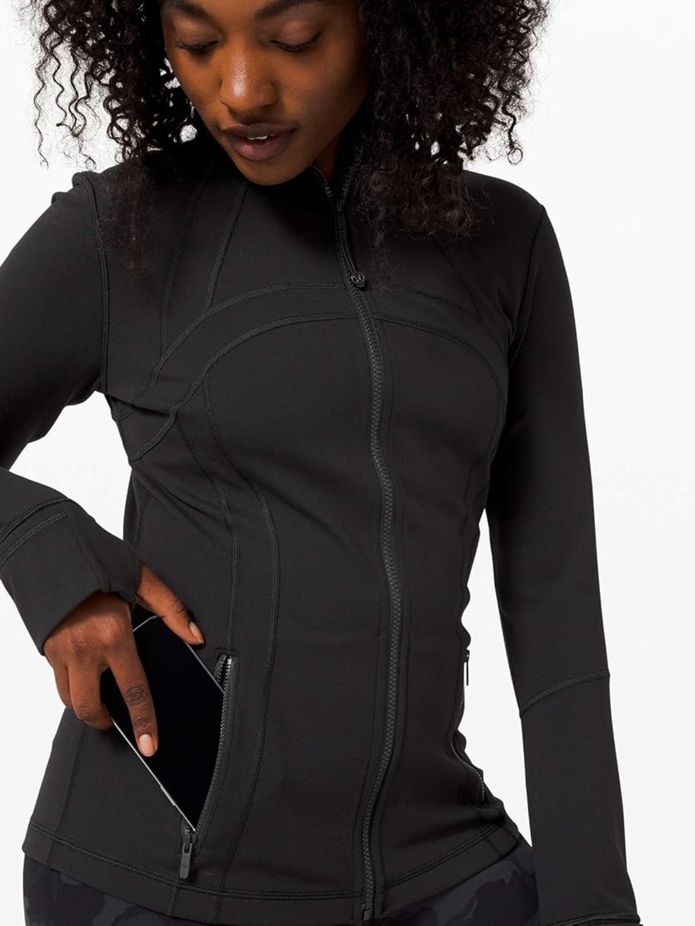 lululemon athletica Black Full-Zip Utility Jacket